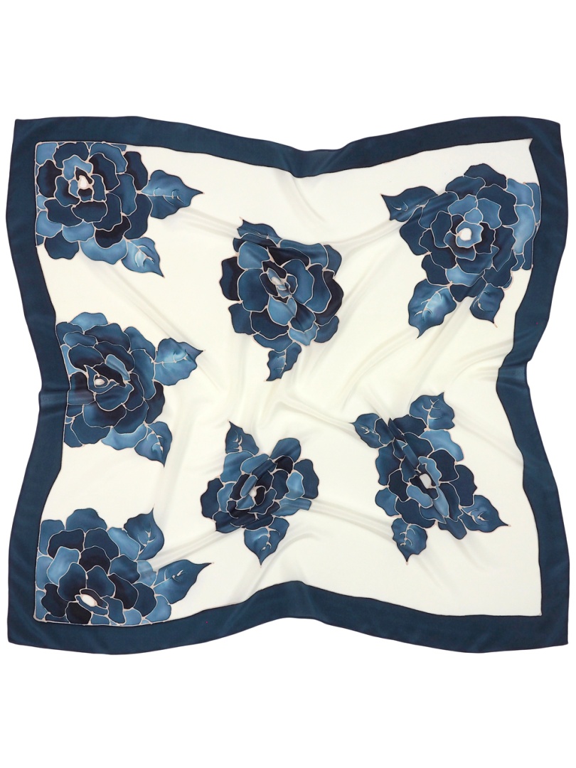 AM-088 Chusta jedwabna, r�cznie malowana 90x90cm